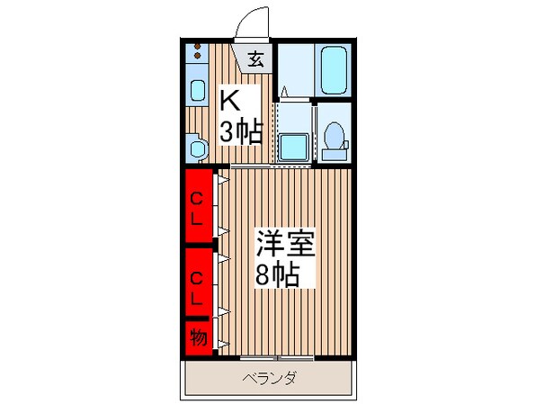 コンフォ－ト北戸田の物件間取画像